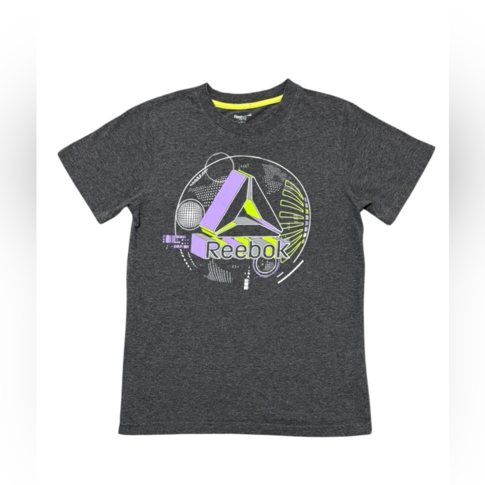 Reebok Boys' short-sleeved T-shirt, grey, size 10/12 US, kids' T-shirt